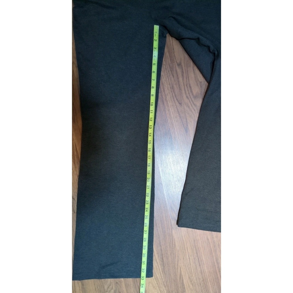 Quince Women's Charcoal Gray Ultra Stretch Ponte Bootcut Pants Size Large Tall - Picture 9 of 10